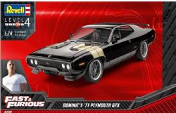 MODÈLE À COLLER - VOITURE FAST AND FURIOUS PLYMOUTH GTX 1971 A DOMINIC'S 1/25 NIVEAU 4
